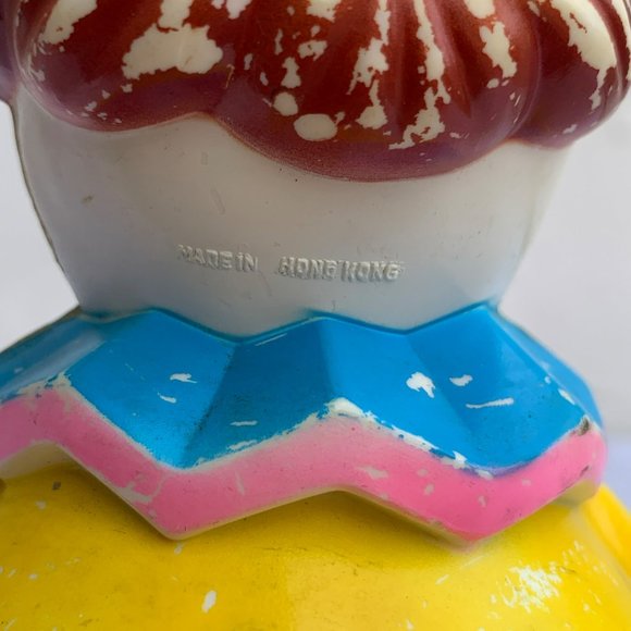 Vintage Roly Poly Clown Musical Toy Made in Hong Kong From 1980s - Picture 8 of 10
